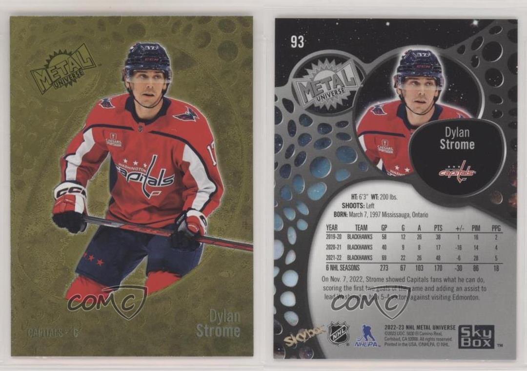 2022-23 Skybox Metal Universe Gold Spectrum FX Dylan Strome #93