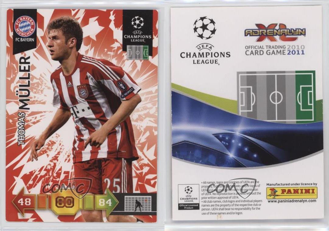 2010-11 Panini Adrenalyn XL UEFA Champions League Thomas Muller