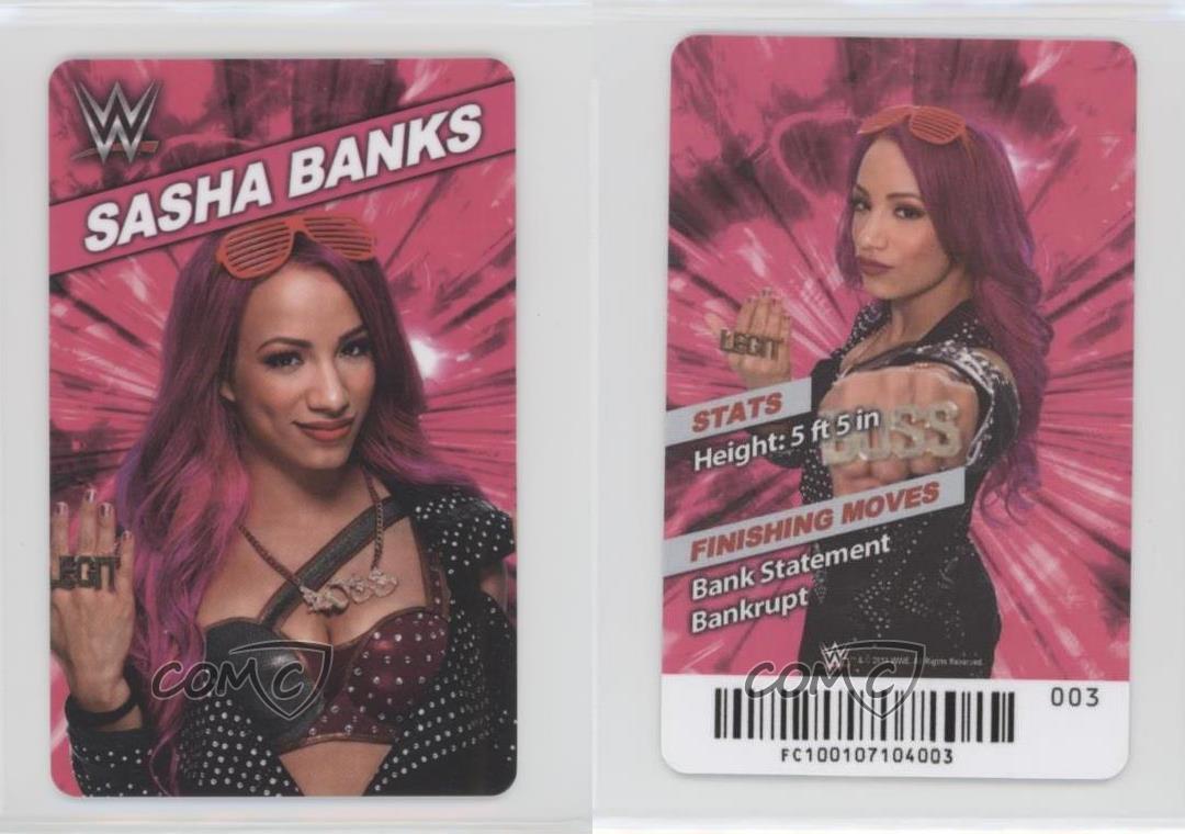 2018 Andamiro wwe Superstar Rumble Prize Cards Sasha Banks #003