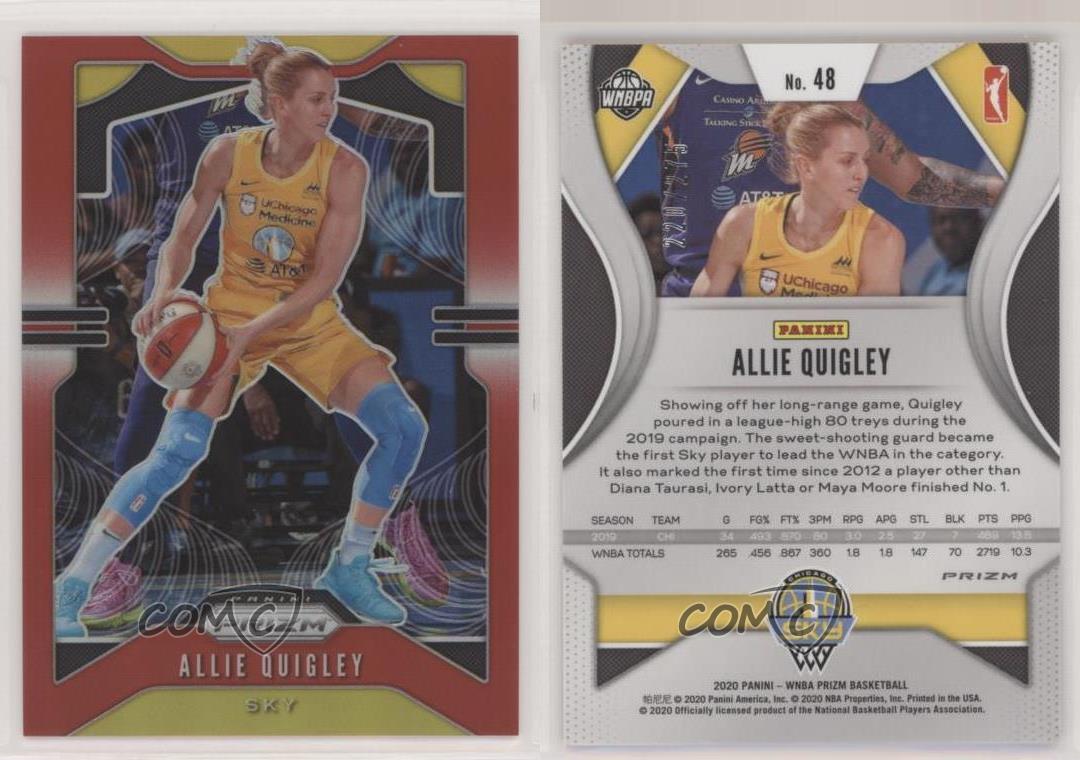 2020 Panini Prizm WNBA Red Prizm /275 Allie Quigley #48 | eBay