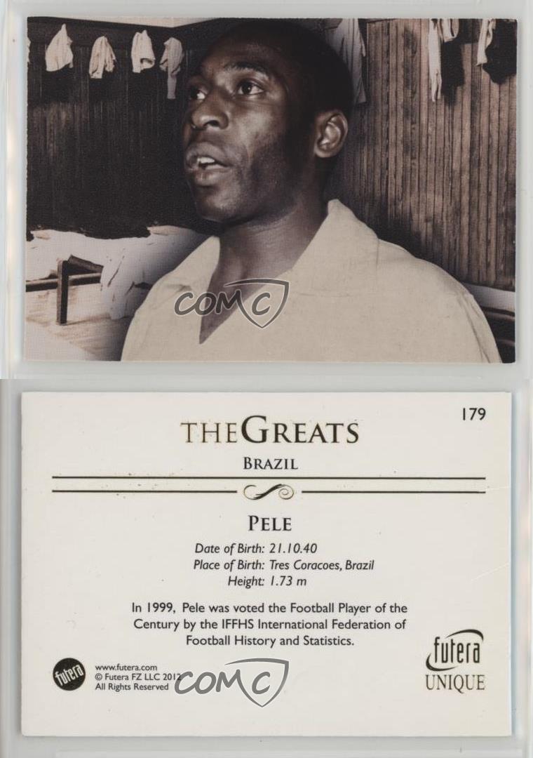 Pelé haute qualité unique Futera World Football 2012 #179
