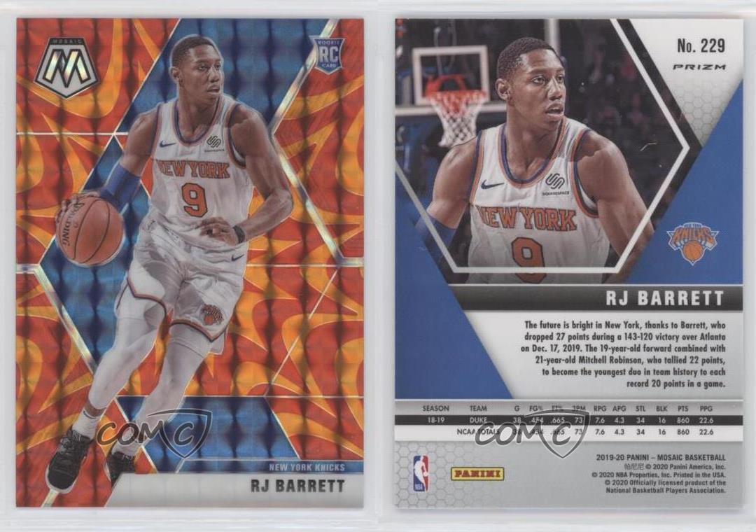 2019-20 Panini Mosaic Rookies Reactive Orange Prizm RJ Barrett #229 Rookie RC | eBay 2019-20 Panini Mosaic Rookies Reactive Orange Prizm RJ Barrett #229 Rookie RC | eBay