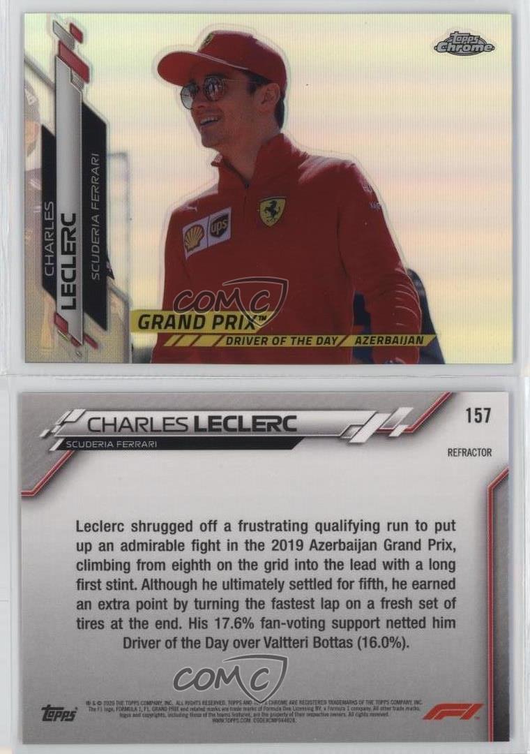 2020 Topps Formula 1 F1 Charles Leclerc #157 PSA 9 MINT LOW POP