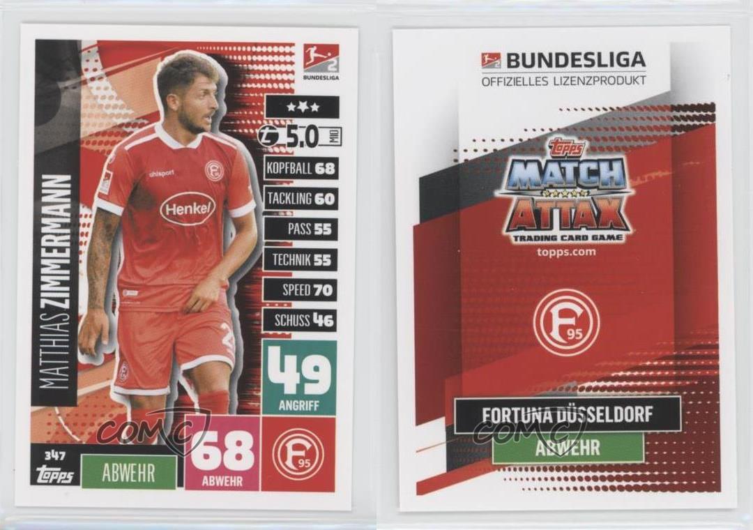 TOPPS Bundesliga 2019/2020 Sticker 82 Matthias Zimmermann 