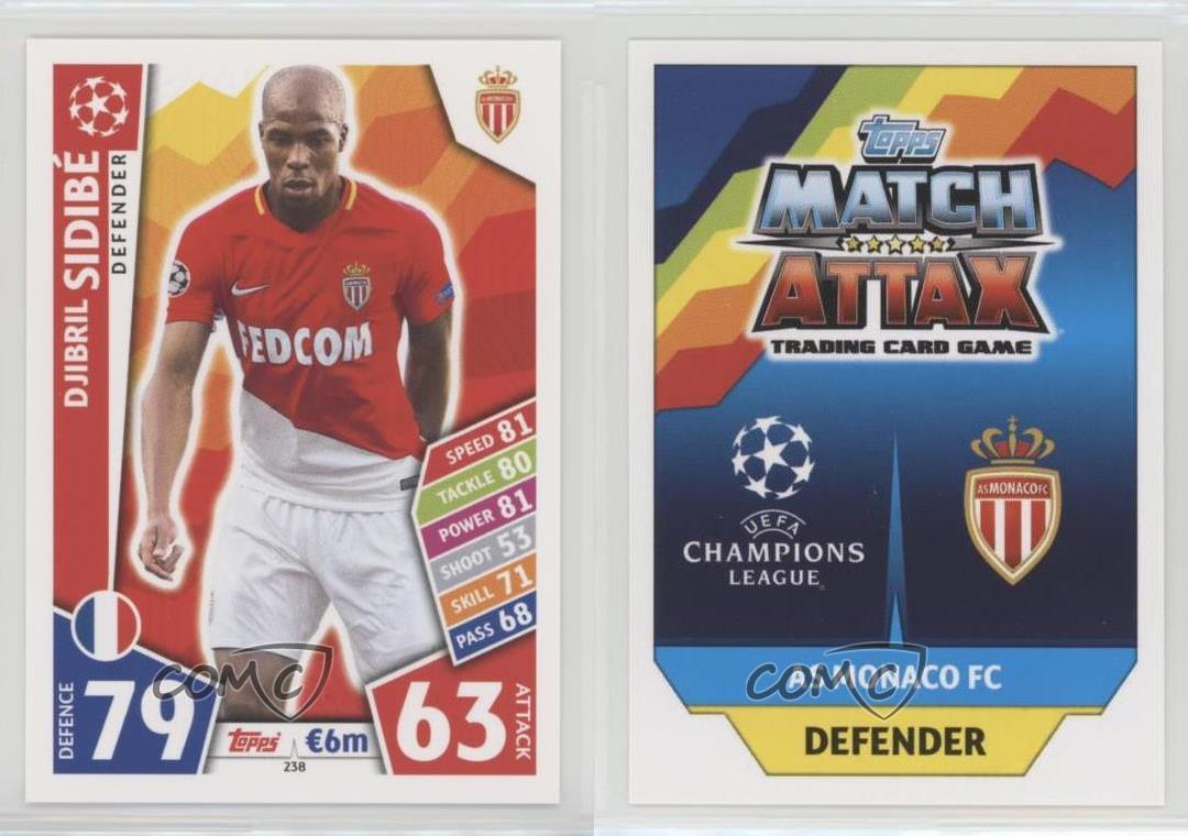 Match Attax Champions League 17/18-410-Djibril Sidibe-Man of the Match 