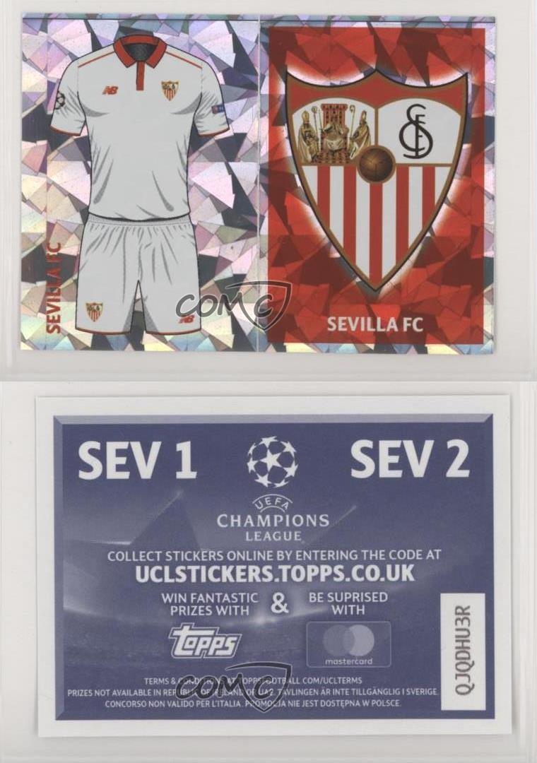 Sticker 421 Play-Off Qhalifying Teams Sevilla FC Champions League 17/18 