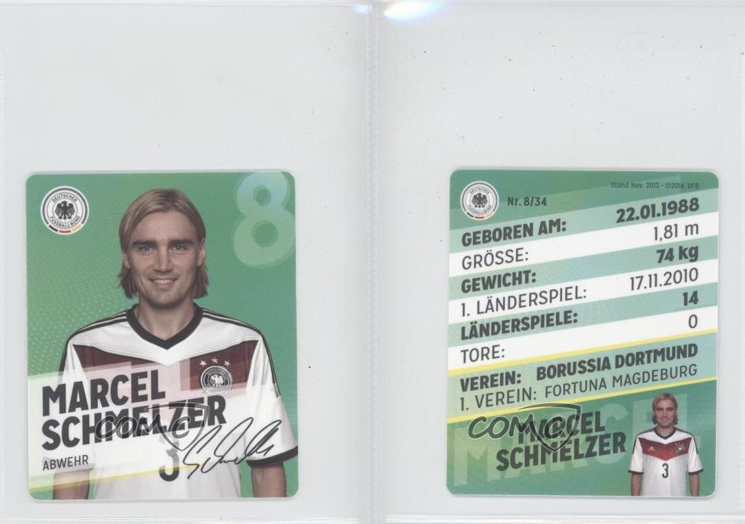 2014 Rewe Team Germany DFB-Sammelkarte Marcel Schmelzer #8 | eBay