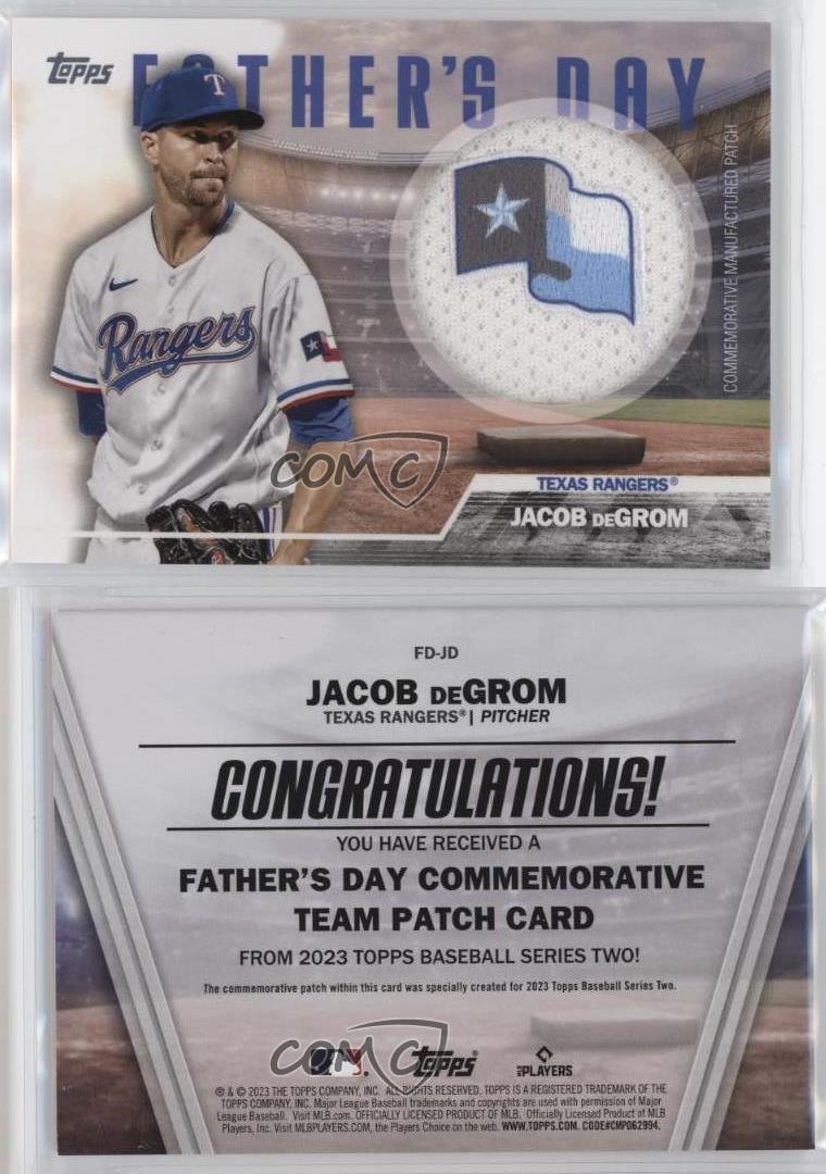  2023 Topps International Trading Card Day Baseball #NTCD-B28 Jacob  deGrom Texas Rangers Trading Card : Collectibles & Fine Art