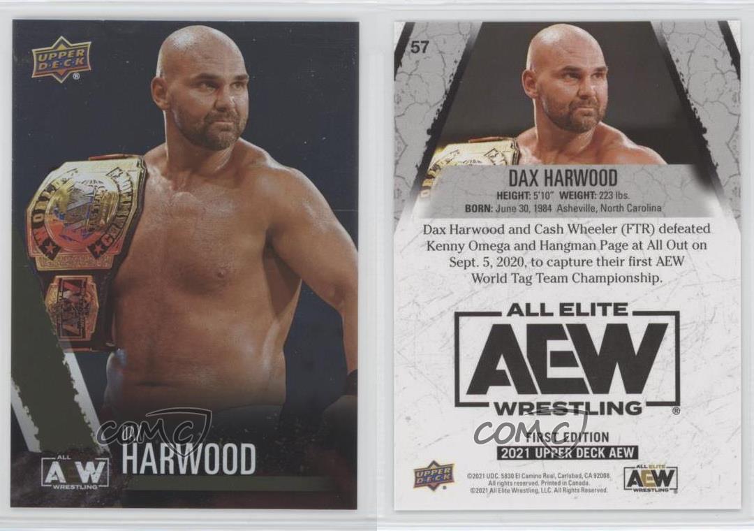 2021 Upper Deck AEW All Elite Wrestling Rainbow Foil Scott Dawson Dax Harwood