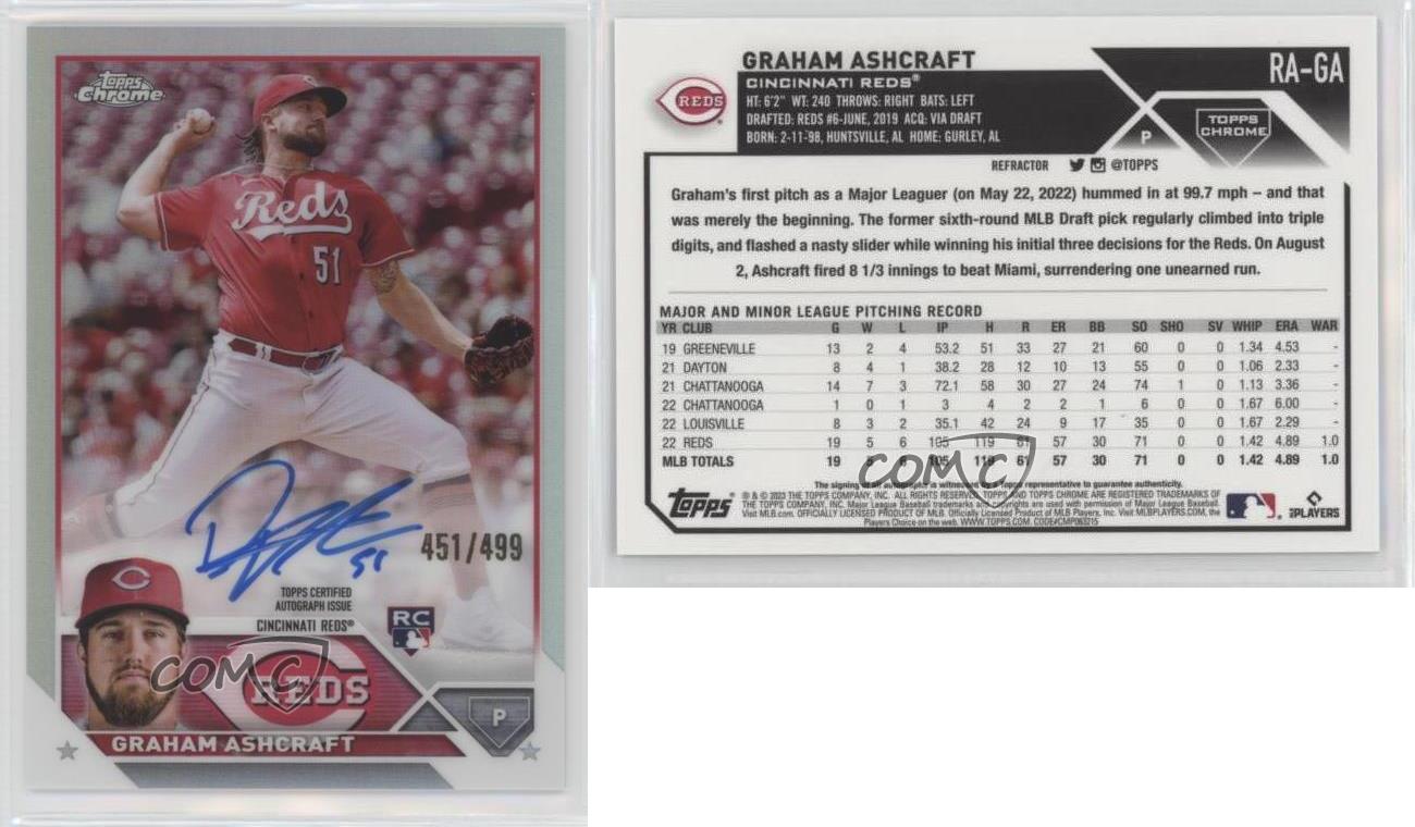 2023 Topps Chrome - Rookie Autographs Refractor #RA-GA Graham