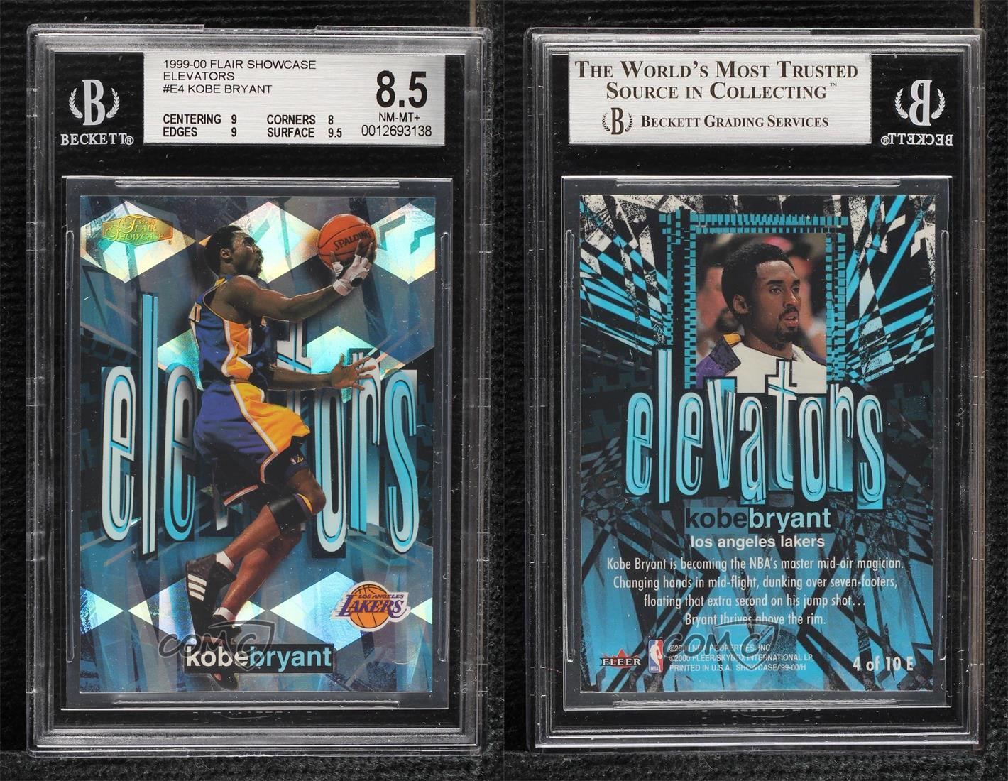 1999-00 Flair Showcase Elevators Kobe Bryant #4E BGS 8.5 HOF | eBay