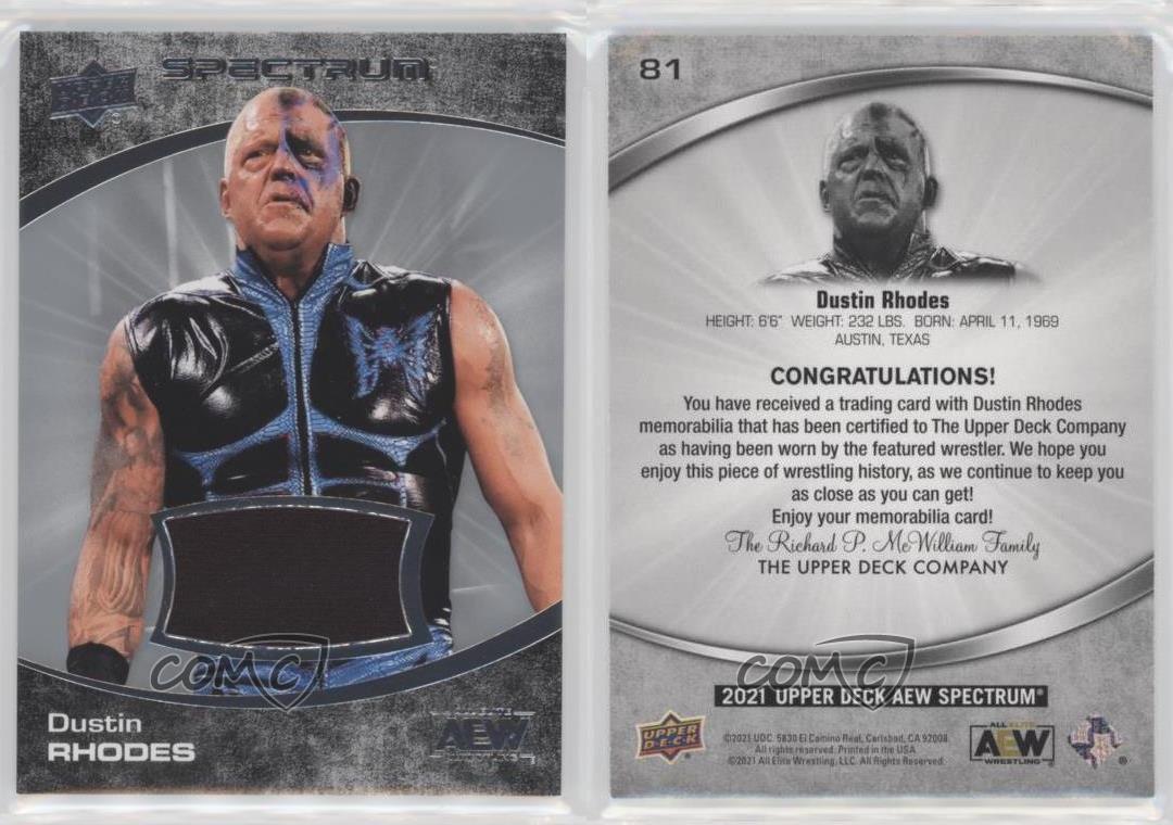 2021 Upper Deck AEW Spectrum Memorabilia Dustin Rhodes #81