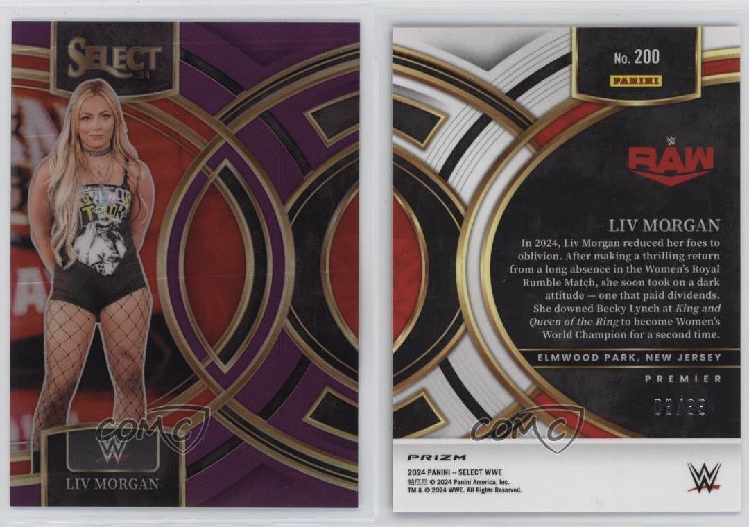 【人気商品！】 2024 Panini #200 Morgan Liv Level Premier - WWE Select その他
