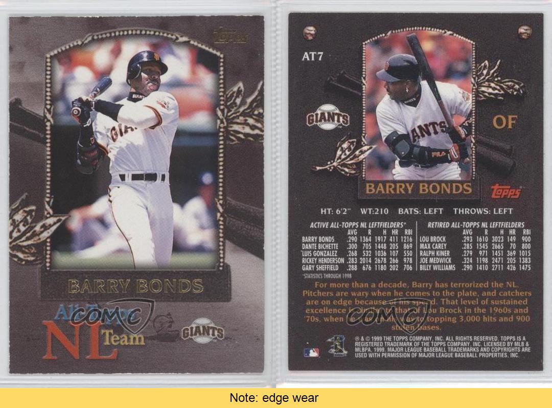 2000 Topps All-Topps NL/AL Team Barry Bonds #AT7 | eBay