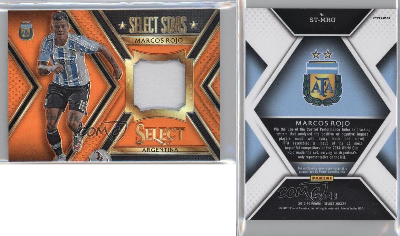 15 16 Panini Select Stars Memorabilia Orange Prizm 149 Marcos Rojo St Mro Ebay 15 16 Panini Select Stars Memorabilia Orange Prizm 149 Marcos Rojo St Mro Ebay