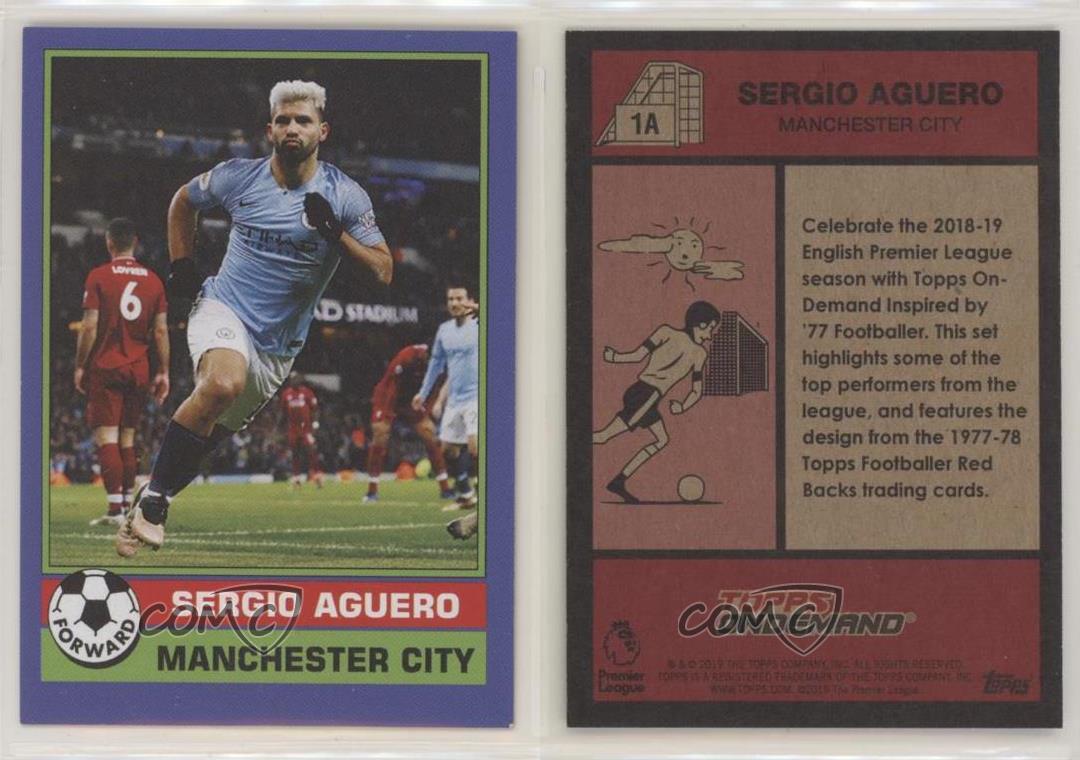 TOPPS ON DEMAND '77 inspired footballer BLUE CARDS 