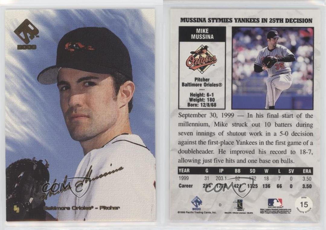 Mike Mussina K's 15 in one-hitter, 08/01/2000