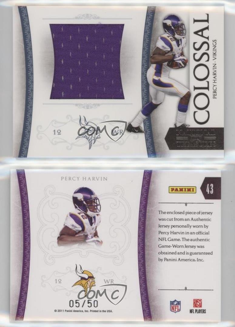 Playoff National Treasures Colossal 2010/50 Percy Harvin #43 - Imagen 3 de 3
