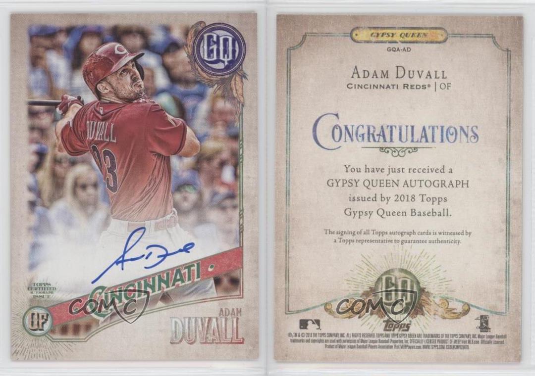 2018 Topps Gypsy Queen Auto Adam Duvall #GQA-AD Auto