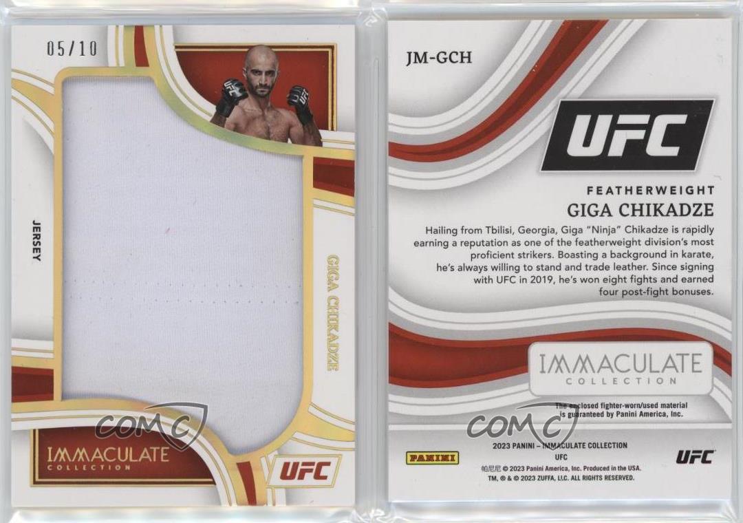 Camiseta deportiva Panini Immaculate UFC Jumbo Memorabilia 2023/10 Giga Chikadze #JM-GCH - Imagen 3 de 3