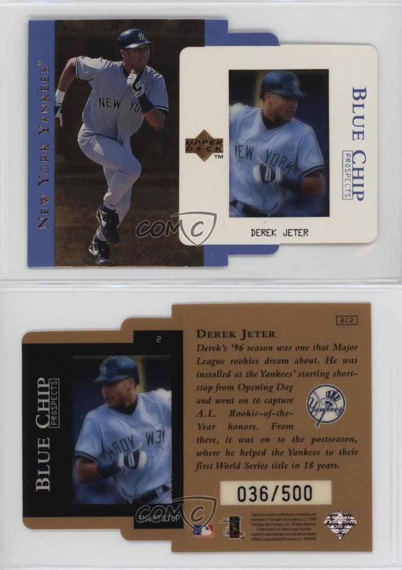 1997 Upper Deck Blue Chip Prospects Derek Jeter #BC2 HOF /500 Rare Graded