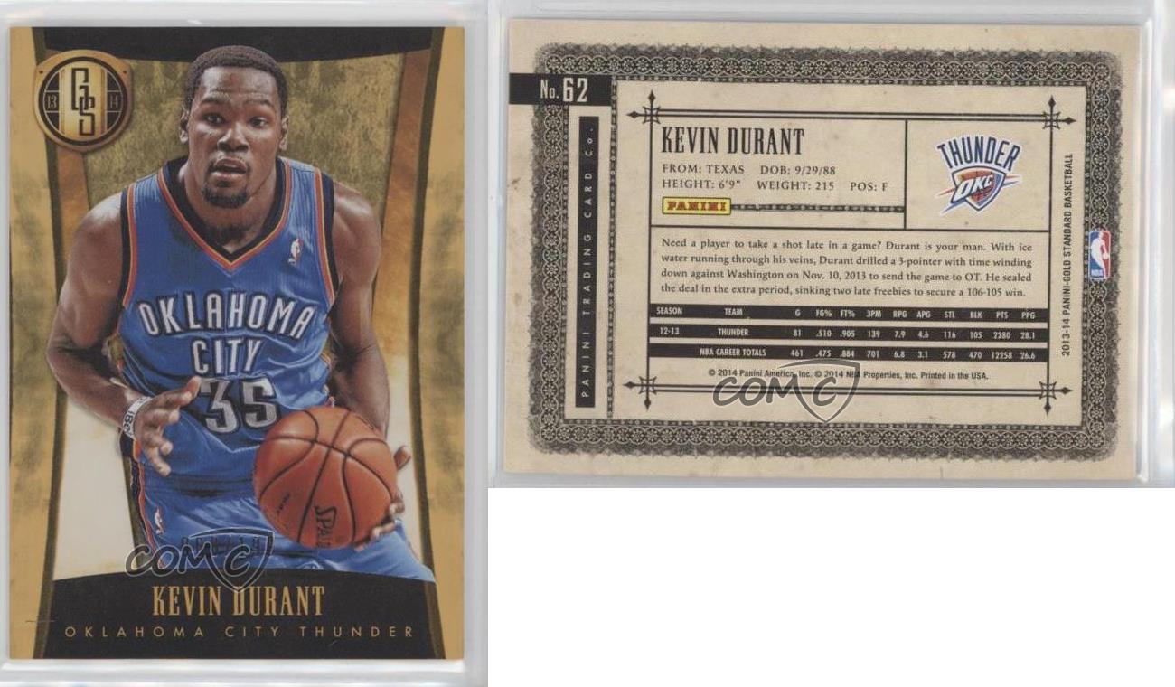 2013-14 Panini Gold Standard White Gold Threads /199 Kevin Durant #59 