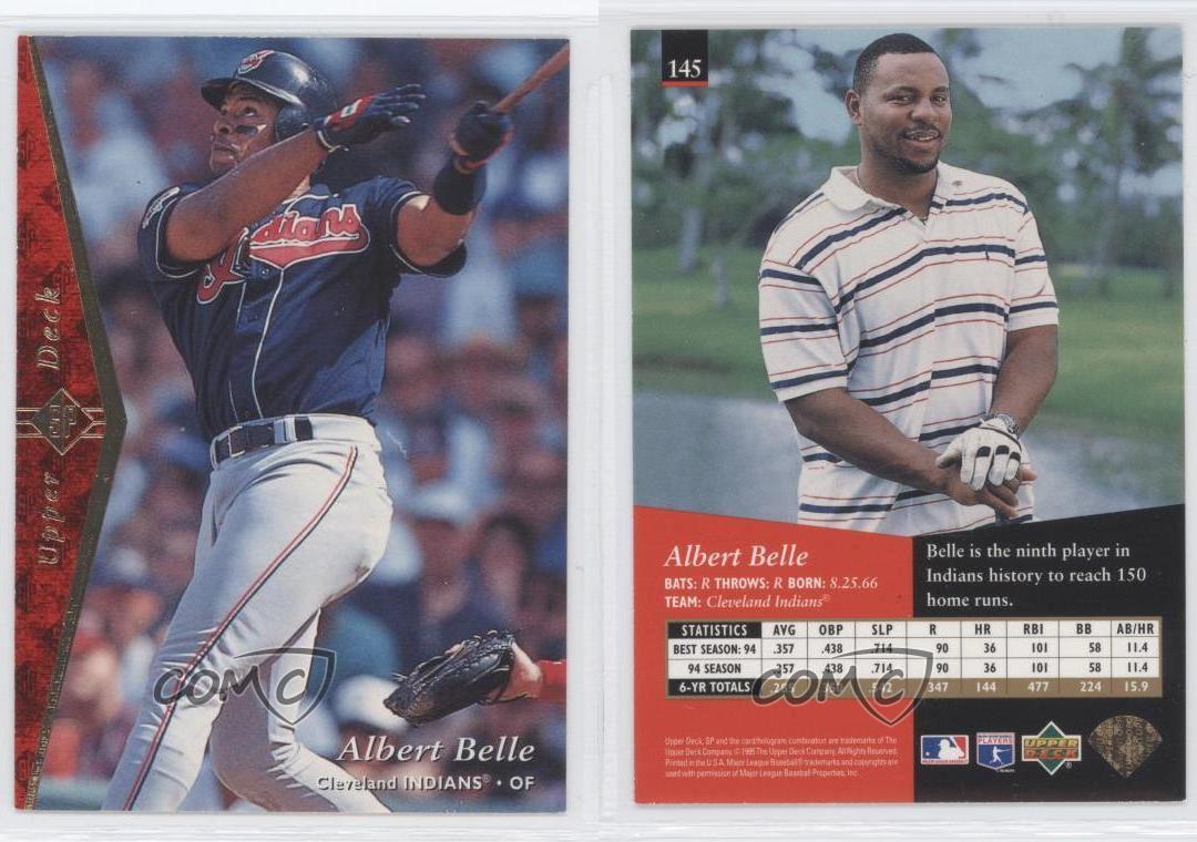 ALBERT BELLE - 1995 Upper Deck SP - #145 - Indians - MINT - $1.00 Shipping