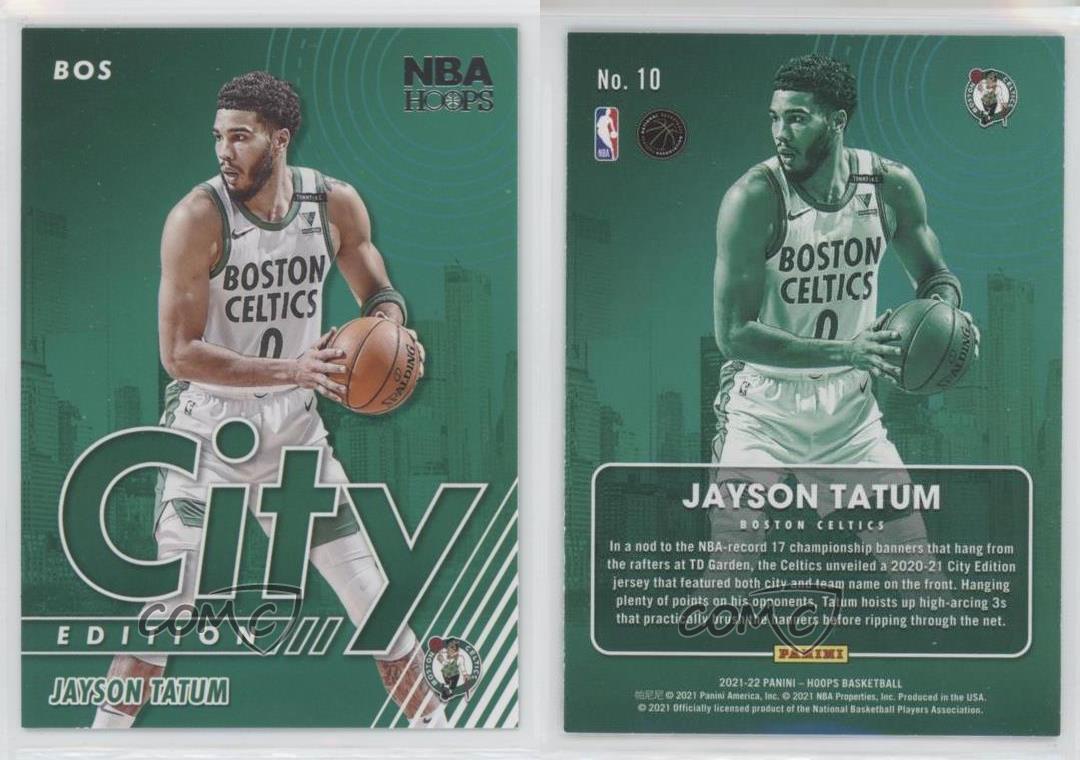 2021-22 Panini NBA Hoops Jayson Tatum City Edition Boston Celtics