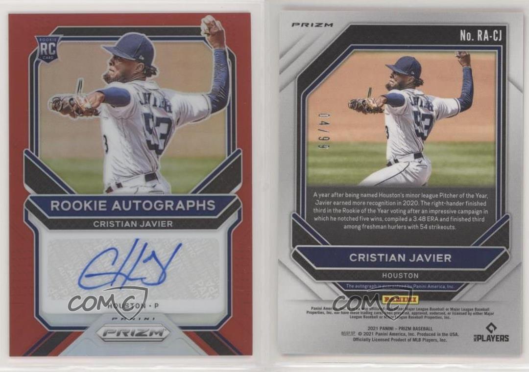 2021 Prizm Baseball Silver Rookie Auto #RA-CJ CRISTIAN JAVIER (RC