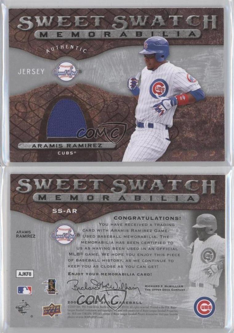 2009 Sweet Spot Aramis Ramirez Cubs Game Used Jersey Baseball Card #SS-AR  at 's Sports Collectibles Store