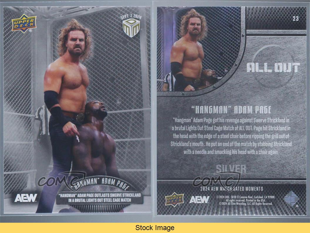2024 Upper Deck AEW Match Dated Moments Silver Moment All Out #23 - Bild 3 von 3