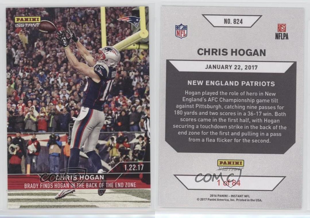 2016-17 Panini Instant NFL /84 Chris Hogan #824 | eBay