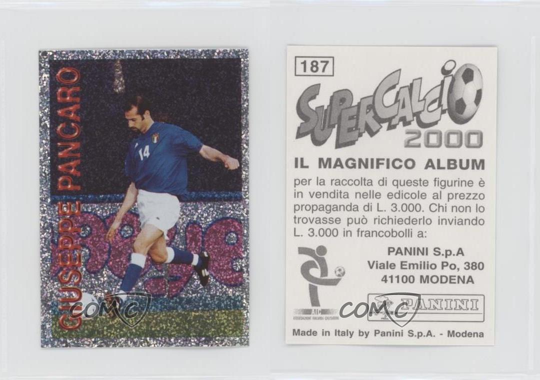 1999-00 Panini SuperCalcio 2000 Stickers Giuseppe Pancaro #187 | eBay