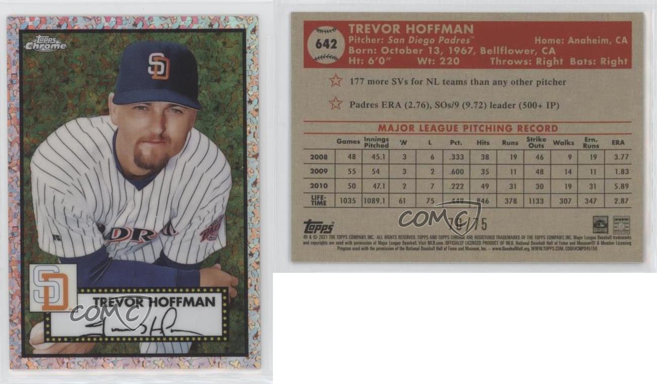 2022 Topps Chrome Platinum Anniversary Trevor Hoffman BLUE MINI