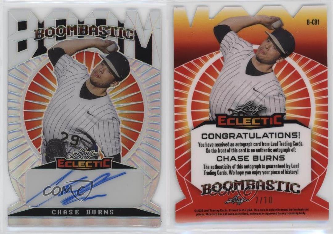 Hoja Eclectic Boombastic Silver Prismatic 2023/10 Chase Burns #B-CB1 automático - Imagen 3 de 3