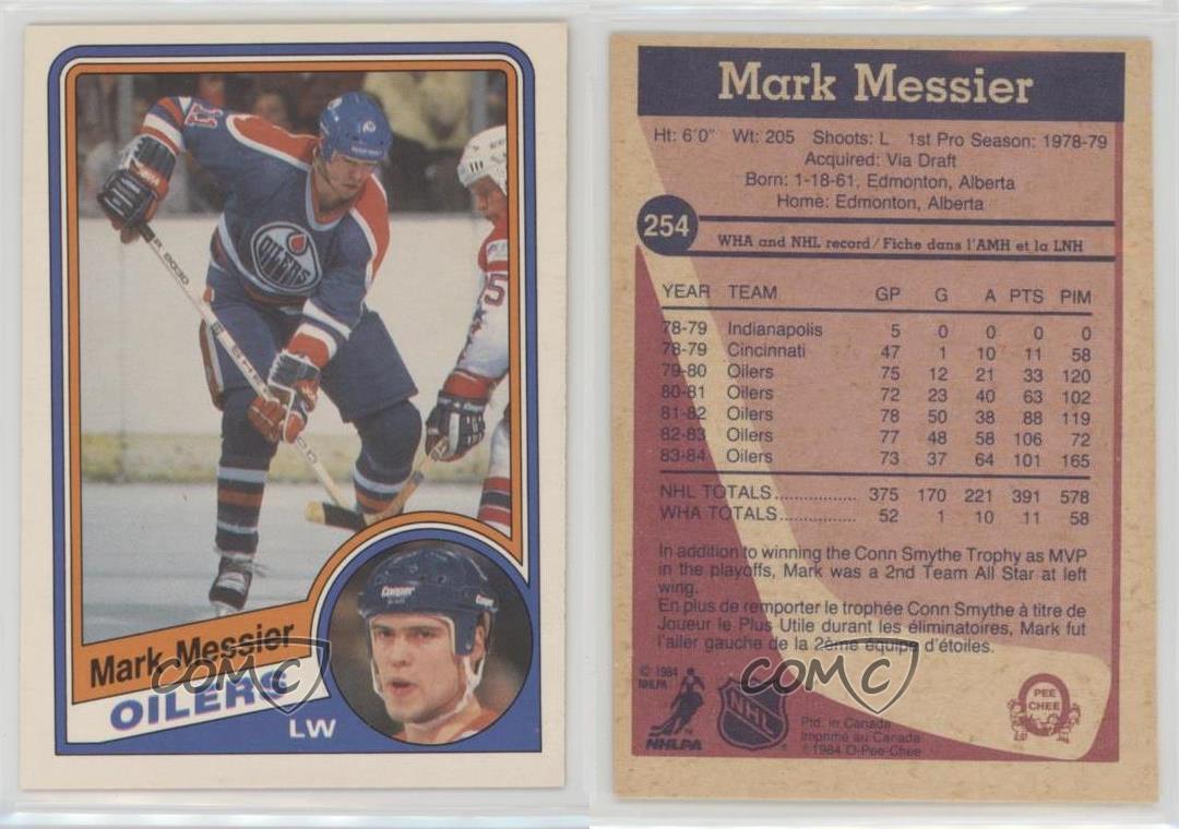 1984-85 O-Pee-Chee Mark Messier #254 HOF