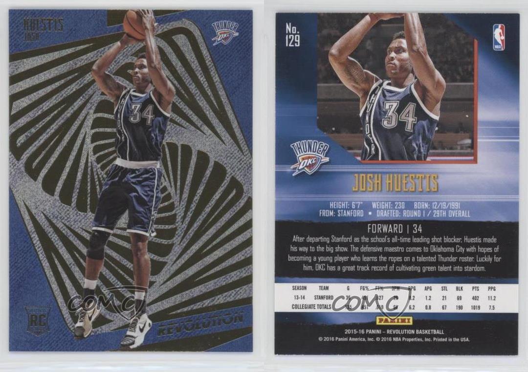 2015-16 Panini Revolution Rookies Josh Huestis #129 - Imagen 3 de 4