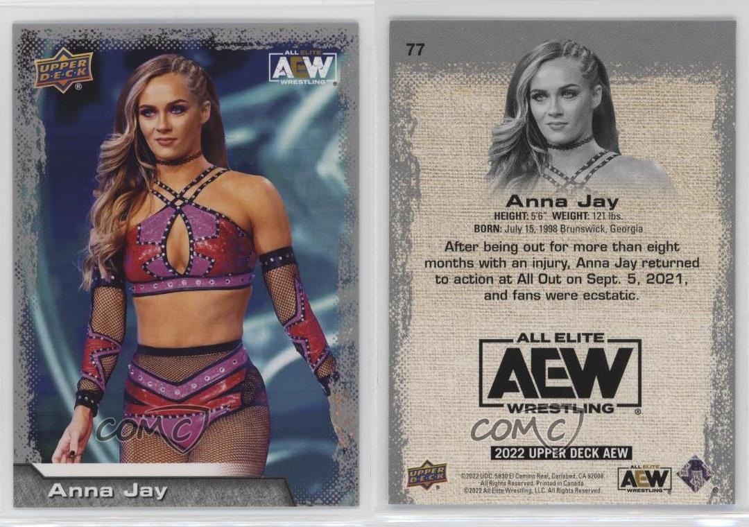 2022 Upper Deck AEW All Elite Wrestling Anna Jay #77