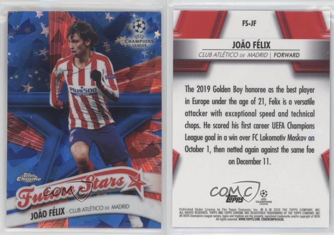 2019-20 Topps Chrome UCL Sapphire Edition Future Stars Joao Felix #FS-JF