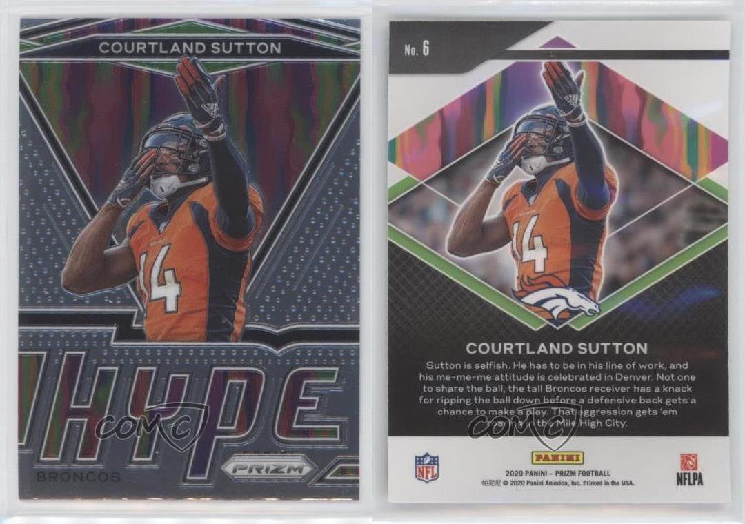 2020 Panini Prizm Hype Courtland Sutton #6 - Bild 7 von 7