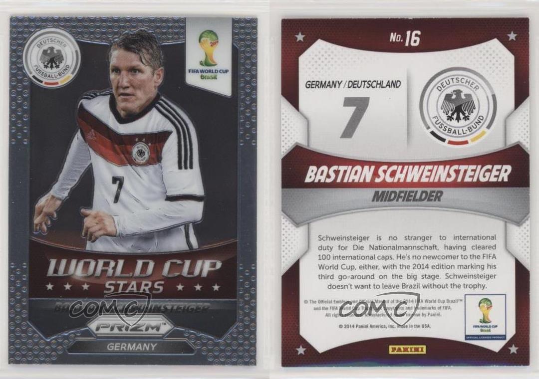 2014 Panini Prizm World Cup Stars Bastian Schweinsteiger #16 - Bild 3 von 4