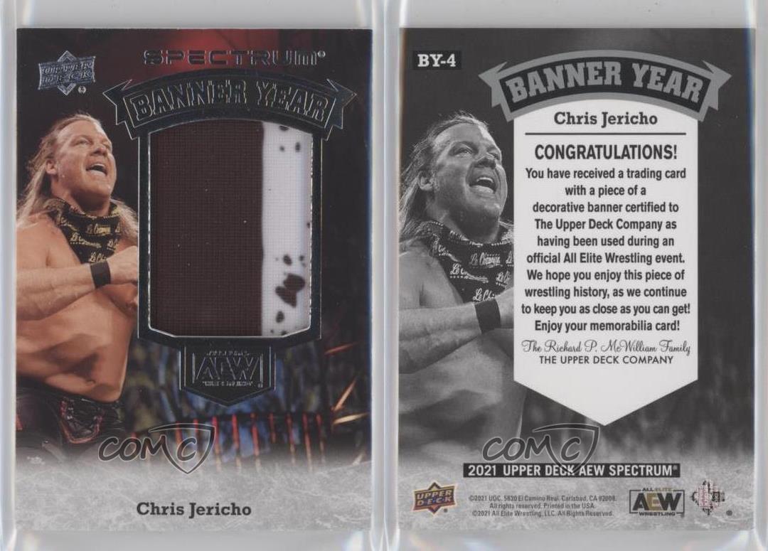 2021 Upper Deck AEW Spectrum Banner Year Relics Chris Jericho November 7th 2020