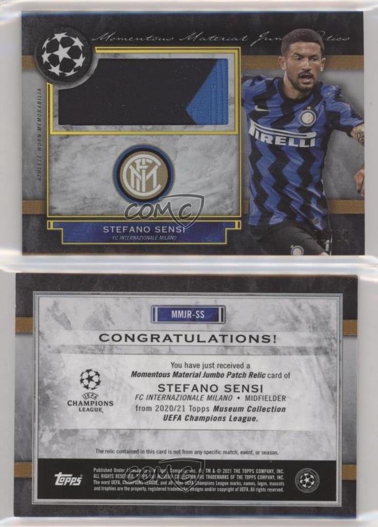 2020-21 Topps Museum Collection UCL Gold /50 Stefano Sensi #MMJR-SS