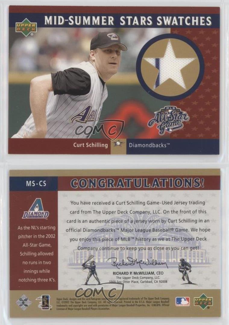 2003 Upper Deck Baseball Mid-Summer Stars Swatches #MS-CS Curt