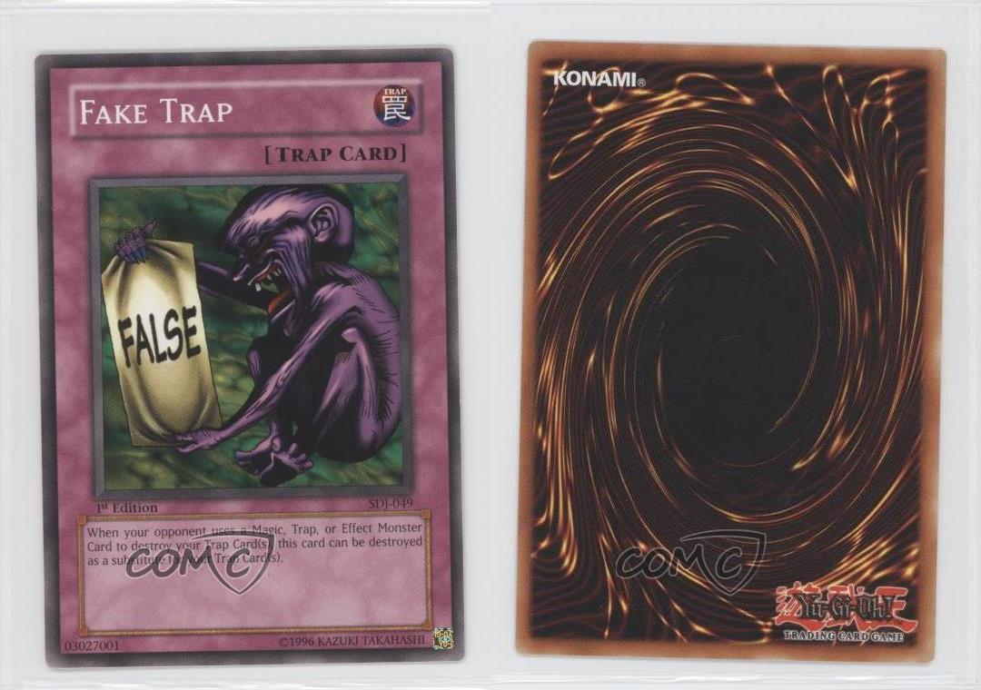 2004 YuGiOh! Starter Deck Joey 1st Edition SDJ049 Fake Trap YuGiOh