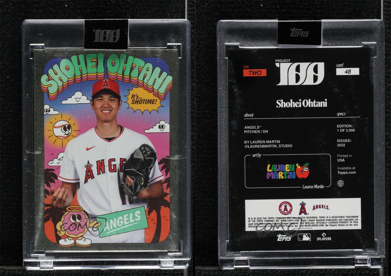 2022 Project 100 Online Exclusive Season Two by Lauren Martin Shohei Ohtani #48 - Picture 4 of 5