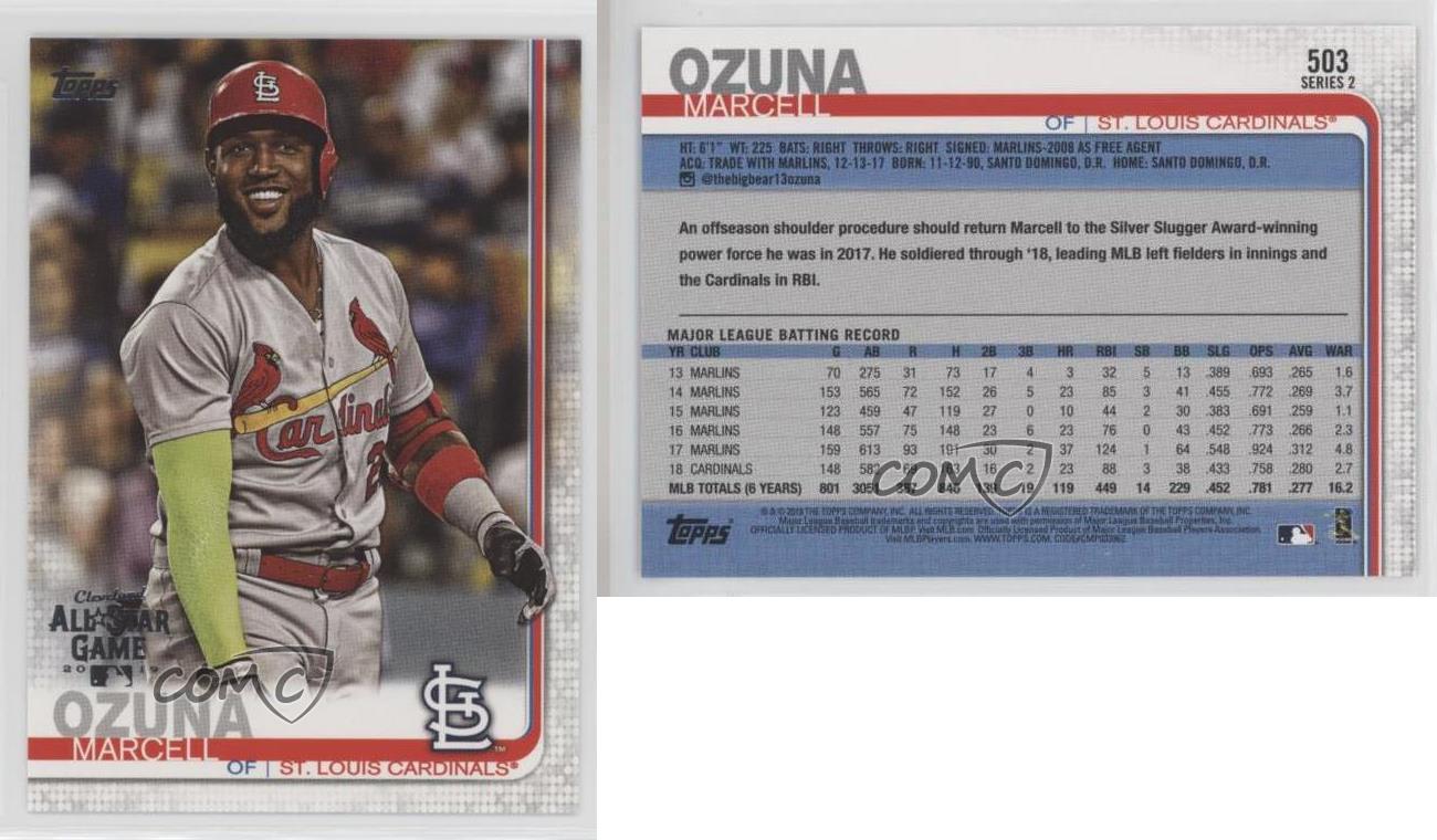 Marcell Ozuna 2019 Topps Series 2 Baseball MLB Card #503 St. Louis Cardinals