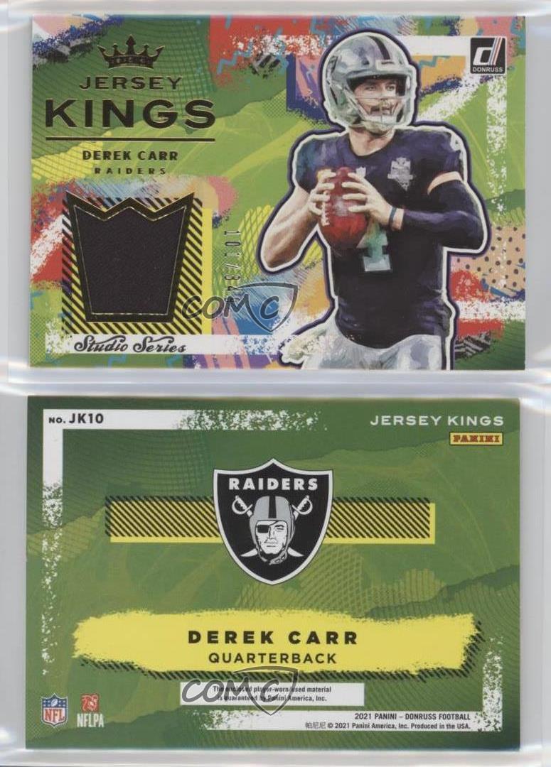 2021 Panini Donruss Jersey Kings /349 Derek Carr #JK10