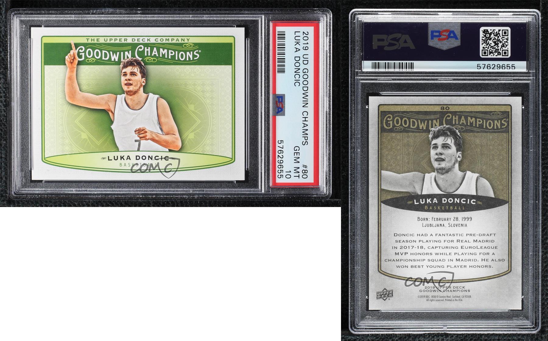 Luka Doncic RC GOODWIN ルーキーカード 2019 Goodwin Champions Luka Doncic Rookie Year #30 Dallas