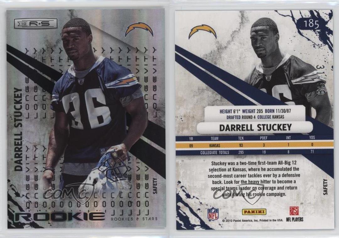 Panini Rookies & Stars Rookie Longevity Holofoil 2010/99 Darrell Stuckey RC - Imagen 3 de 3